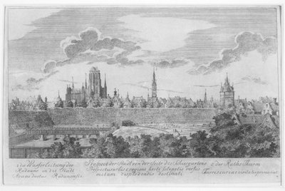 View of Gdansk from the Ramparts, from 